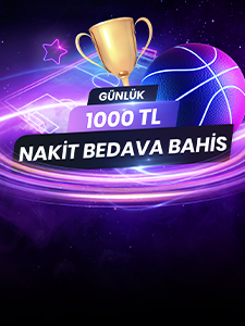 Günlük 1.000 ₺ İade Bedava Bahis